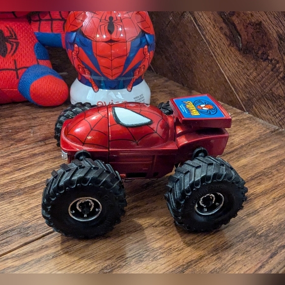 Spiderman decor bundle  Ty plush, water bottle & monster truck - Picture 2 of 8